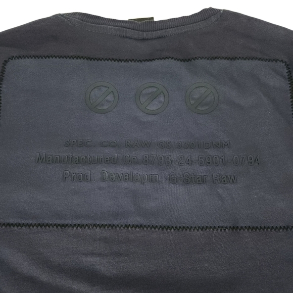 G-STAR RAW Graphic Logo T-Shirt navy medium - Picture 8 of 13